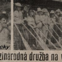 plavba Družby (výstrižok z novín 1983)