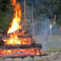 oheň 27. slovensko-českého potlachu Dubová